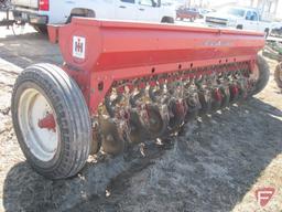 IH #10-12 ft. double disc grain drill, hydraulic with grass seeder attachment