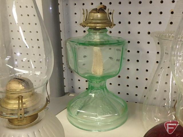 Kerosene/oil lamps, asst. sizes and styles