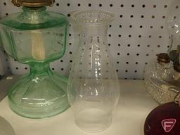 Kerosene/oil lamps, asst. sizes and styles