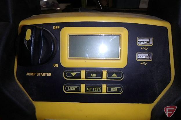 DeWalt jump starter, air compressor unit