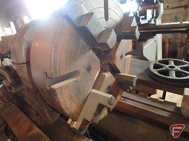 LeBlond 17 heavy duty lathe, 84in bed, 10in swing, includes 15in face plate, 4 jaw chuck,