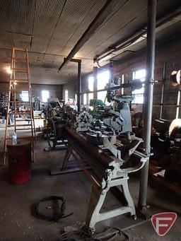 LeBlond 17 heavy duty lathe, 84in bed, 10in swing, includes 15in face plate, 4 jaw chuck,