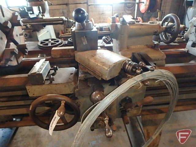 LeBlond 17 heavy duty lathe, 84in bed, 10in swing, includes 15in face plate, 4 jaw chuck,