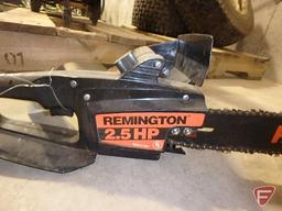 Remington electric 16" 2.5hp chainsaw and Stihl poly chainsaw case (16" bar)