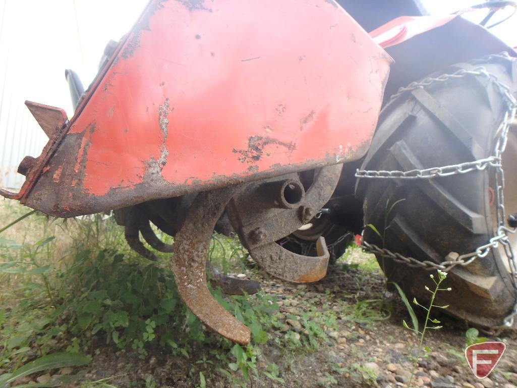 Allis-Chalmers riding garden tractor with 38in rear tiller attachment and 42in front mount