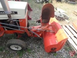 Allis-Chalmers riding garden tractor with 38in rear tiller attachment and 42in front mount