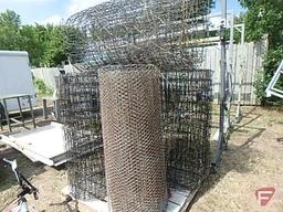 Pallet of cage wire fence