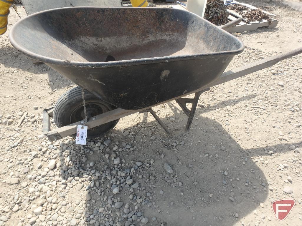 Metal wheelbarrow