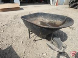 Metal wheelbarrow