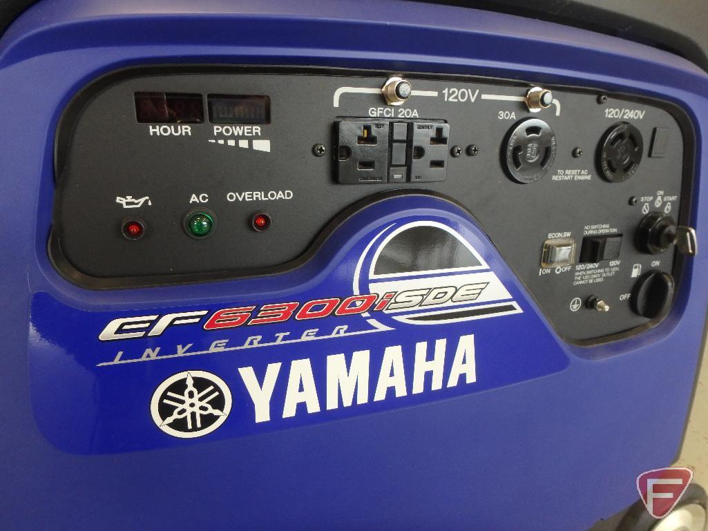 Yamaha EF6300i SDE Inverter generator on wheels, sn 7CK-0205600