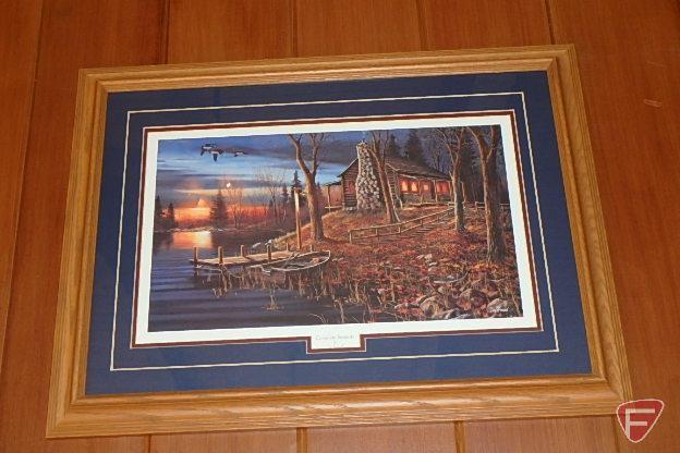 (2) Jim Hansel prints: Evening Serentity and Complete Serentiy pictures