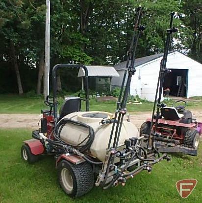 Toro Multi Pro 1100 sprayer with 18-1/2ft boom, model 41105, sn 40233, 3063.1 hours showing