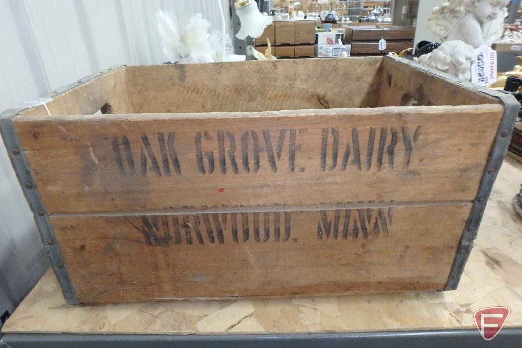 Oak Grove Dairy wood box