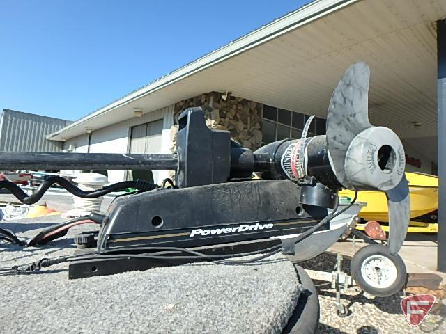 1960 Crestliner 16 ft. fishing boat with 1987 Sea Bird boat Trailer, VIN # 18sd1rp12h1201056