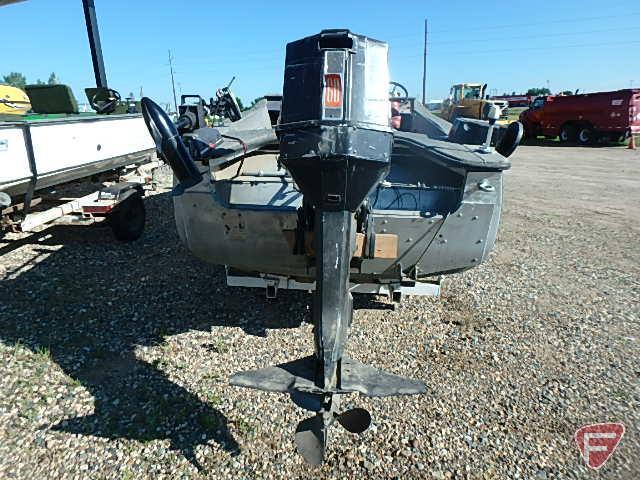 1960 Crestliner 16 ft. fishing boat with 1987 Sea Bird boat Trailer, VIN # 18sd1rp12h1201056