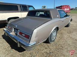 1983 Buick Riviera Passenger Car, VIN # 1g4az57y5de429061