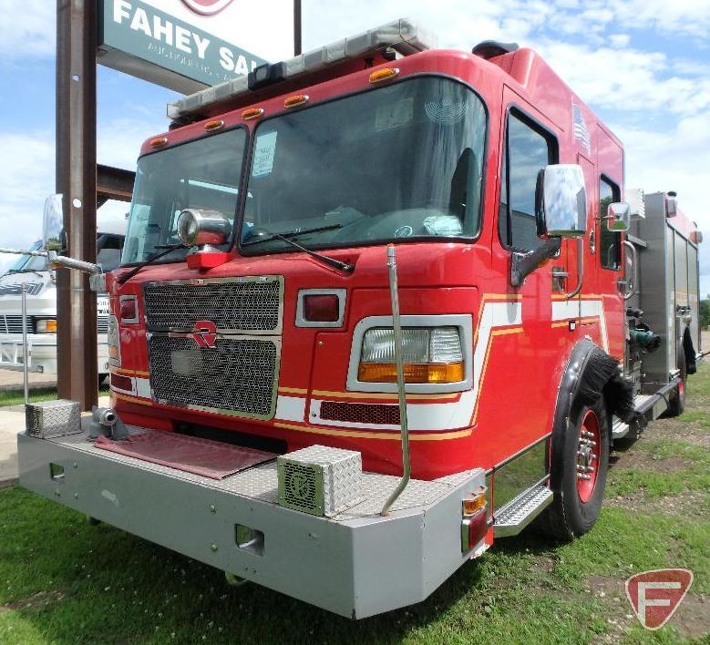 2004 Spartan Gladiator Fire Truck, VIN # 4s7au2f944c046198