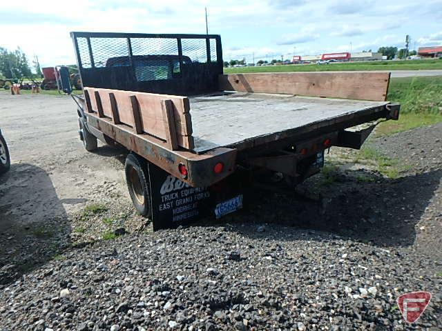 1999 GMC Sierra 3500 SL Flat Bed with Hoist Pickup Truck, VIN # 1gdjk34j3xf065110