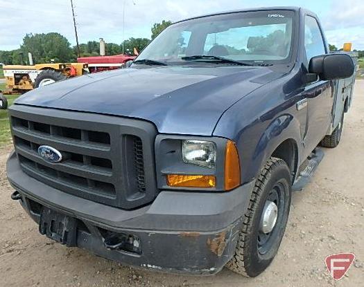 2005 Ford F-250 Pickup Utility Box Truck, VIN # 1fdnf20545eb32356