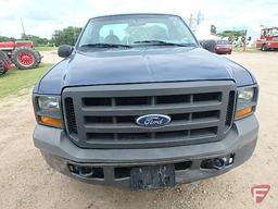 2005 Ford F-250 Pickup Utility Box Truck, VIN # 1fdnf20545eb32356