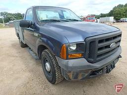 2005 Ford F-250 Pickup Utility Box Truck, VIN # 1fdnf20545eb32356