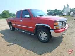 2001 GMC Sierra Pickup Truck, VIN # 2gtek19t711398915