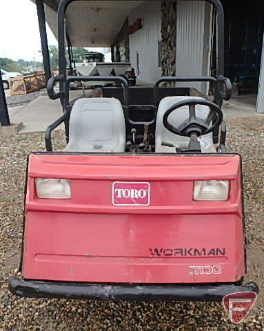 Toro Workman utility vehicle with ROPS and hydraulic dump bed, SN: 07210-30103