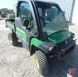 2016 John Deere 625i Gator XUV 4x4 gas utility vehicle with cab enclosure, wipers, LOOK, ONLY 6 HRS!