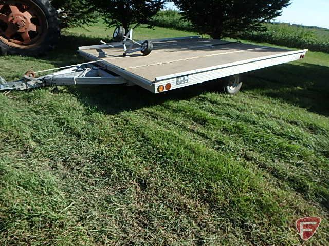 1996 Sled Bed Snowmobile Tilt Trailer, VIN # 41KM1415T2012485