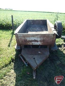 1972 Homemade Chevy truck bed trailer with lights, perm registration AANU446