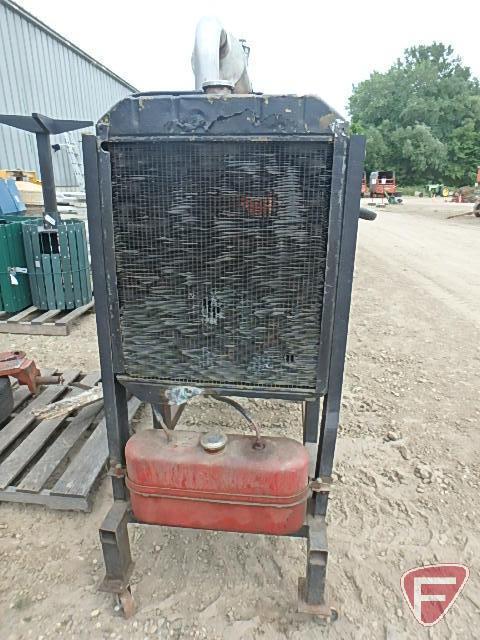 Allis Chalmers XT190 complete engine on rolling stand,