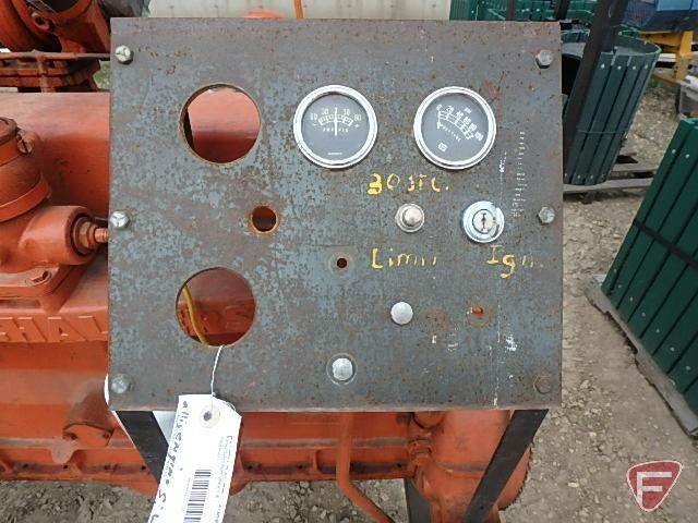 Allis Chalmers XT190 complete engine on rolling stand,