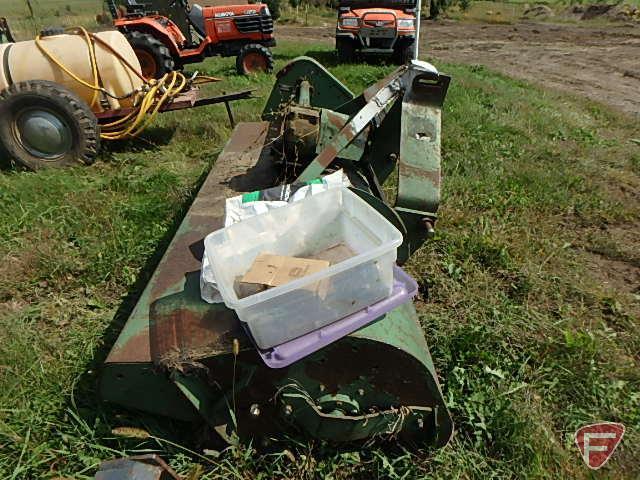 John Deere 7' 3pt flail mower, out of service, needs work