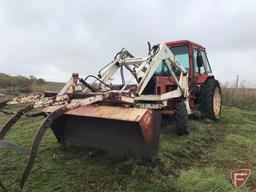 Belarus 822 diesel tractor, MFWD, with GB 3424 hydraulic loader