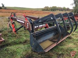 Woods DuAl 840 hydraulic tractor loader with grapple