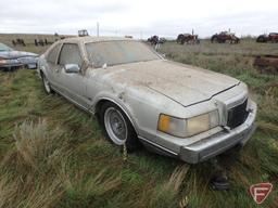 1988 Lincoln Continental Mark VII LSC 2 door coupe