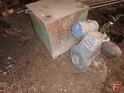 Portable fuel tank (approx. 50 gallon) and Wisconsin gas power unit