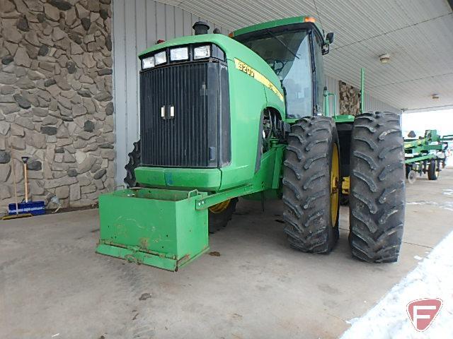 1997 John Deere 9200 4 wheel drive tractor, 6484 hours showing, sn RW9200H001033