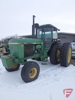 1981 John Deere 4640 tractor, 8582 hours showing, CHA, quad range, 1000 pto, quick hitch, dual