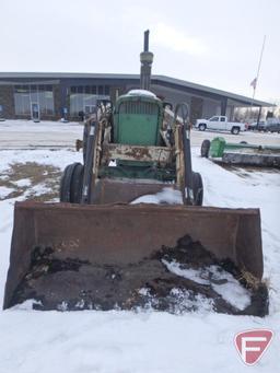 1967 John Deere 3020 diesel tractor, open station, wide front, fenders, dual hydraulics,