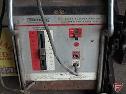 Sears Craftsman Arc Welder, Model No 113-201260, 40-230amps, with helmet and rods