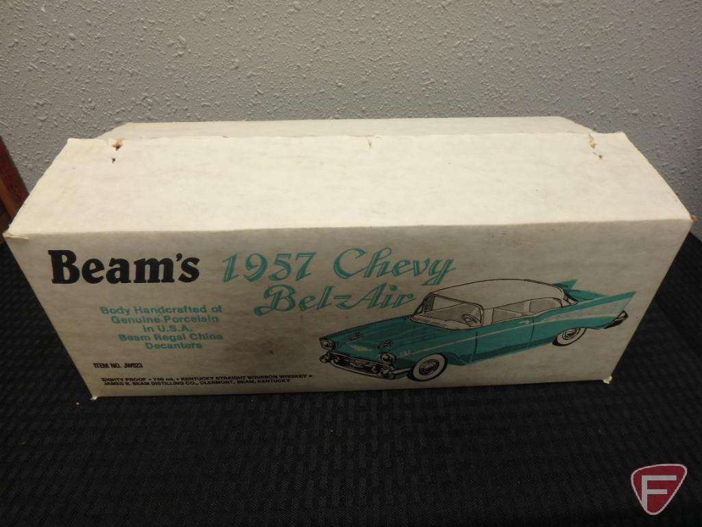 Jim Beam decanters, blue 1957 Chevy Bel Air Item No JW023,