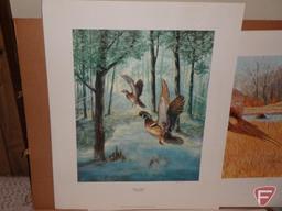 Framed and matted print by Donald Blais, 294/850, 26inHx29inW, unframed print by Ray Orosz,