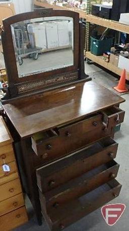 Wood, vintage dresser.