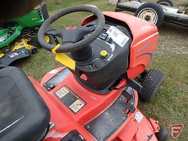Simplicity Conquest hydro-static lawn tractor, 18 HP, B&S motor, 50" deck, 627 hrs