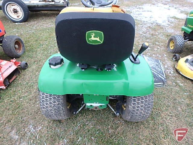 John Deere LX280 all wheel steer hydro-static lawn tractor, 54" deck, 627 hrs