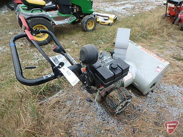 Craftsman 8 HP 26" walk behind snow blower with chains