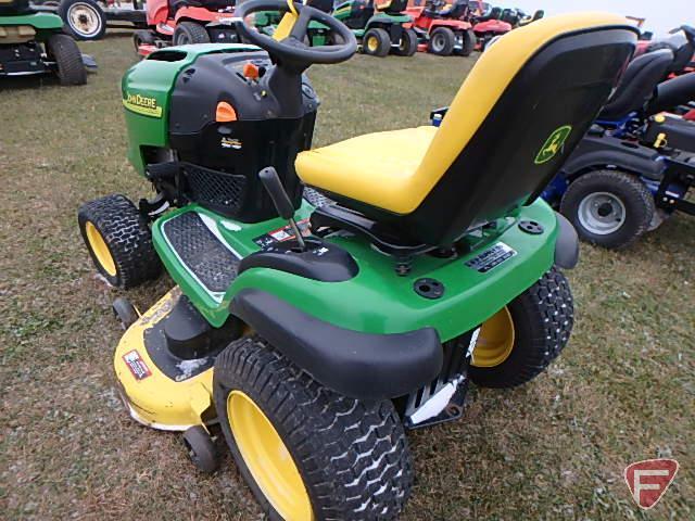 John Deere L120 hydro-static lawn tractor with 48" deck, 22 HP B&S V-twin engine