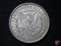 1878 Morgan Silver Dollar, 8 tail feather variety, XF