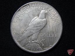 1924 Peace Dollar, VF to XF